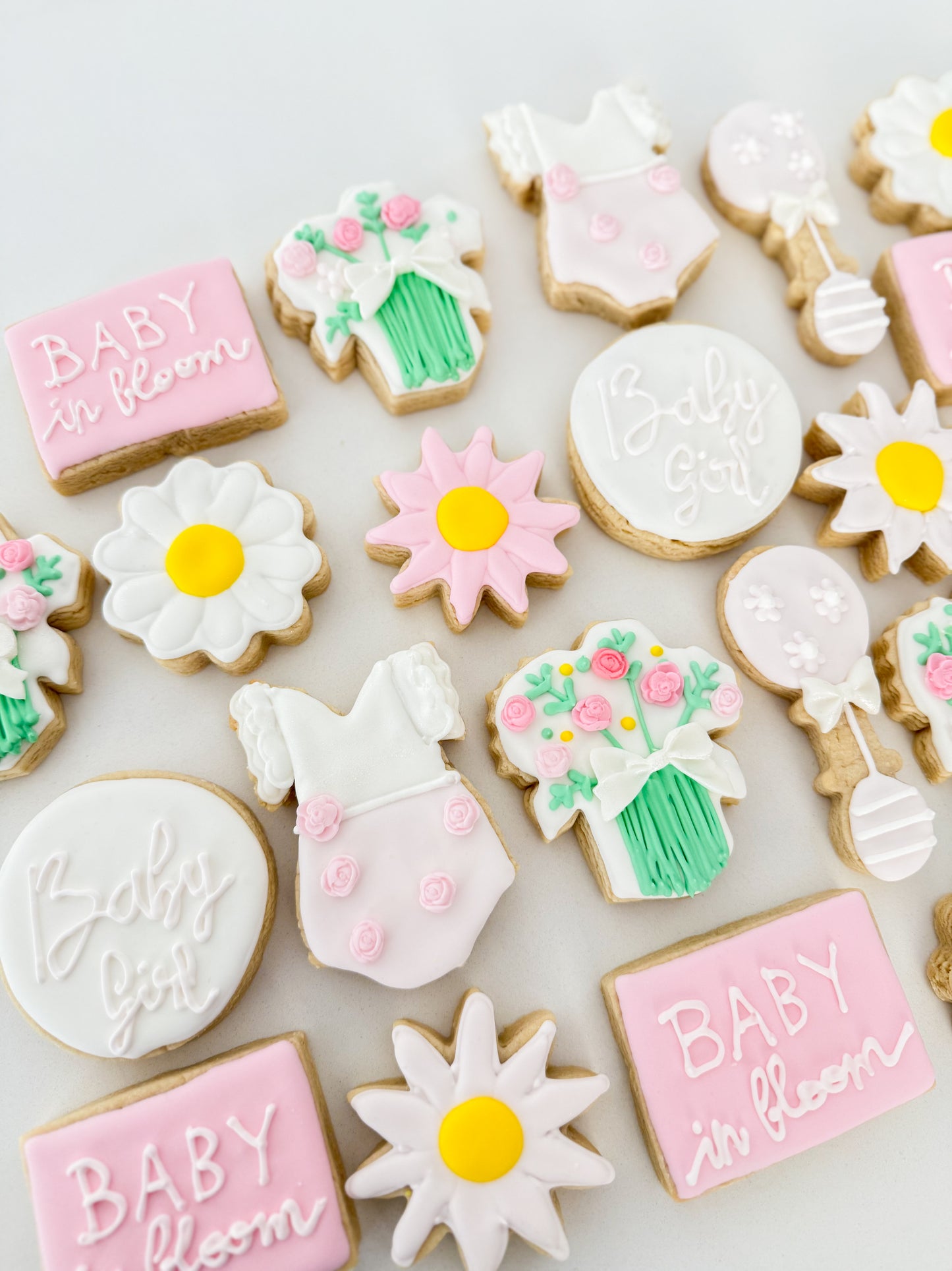 Baby in Bloom Sugar Cookies, desserts.