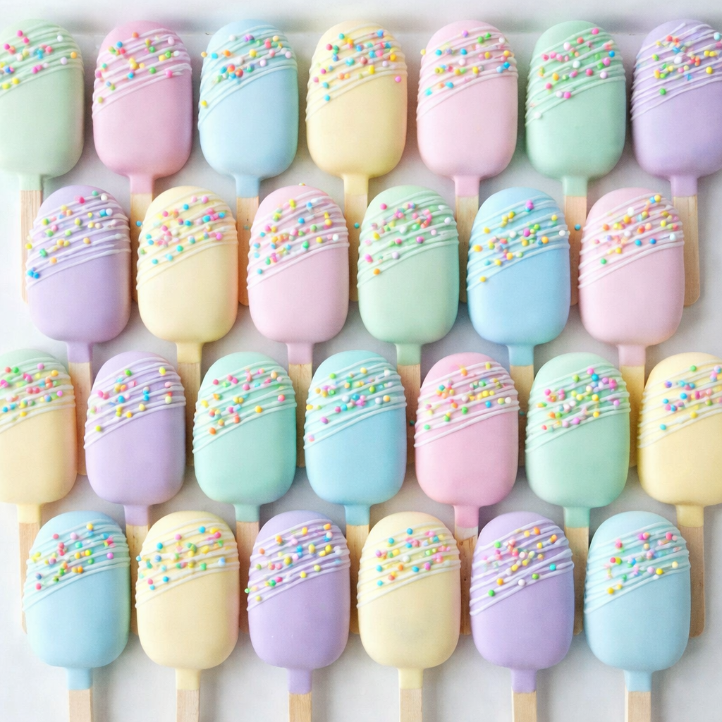 Easter Pastel Cake Popsicles – Spring Chocolate Covered Cakesicles
Pastel Easter Cakesicles – Chocolate Covered Cake Pops on a Stick
Easter Pastel Cake Pops – Spring Dessert Table Treats
Pastel Chocolate Easter Cake Popsicles – Festive Spring Sweets
Easter Cakesicles in Pastel Colors – Party & Dessert Table Favors
Gourmet Easter Pastel Cake Popsicles – Spring Celebration Treats
Pastel Easter Cake Pops on a Stick – Easter Basket Dessert
Easter Pastel Chocolate Cakesicles – Cute Spring Party Treats