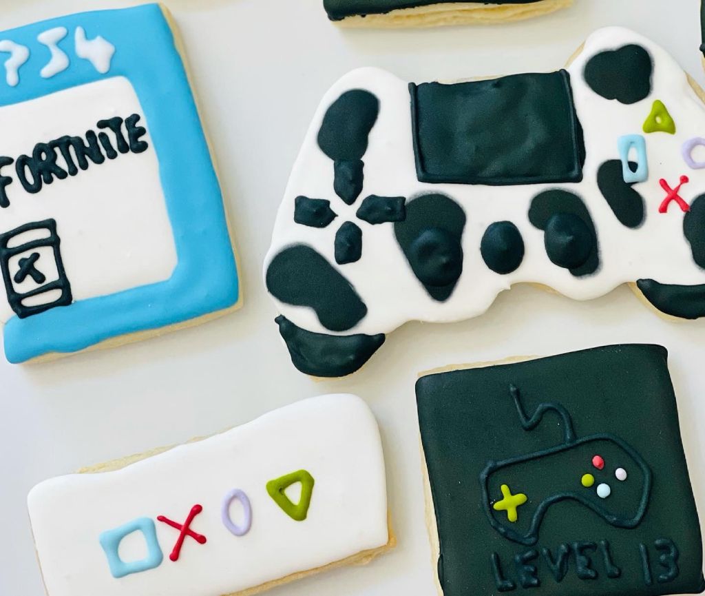 Fortnite Theme Sugar Cookies