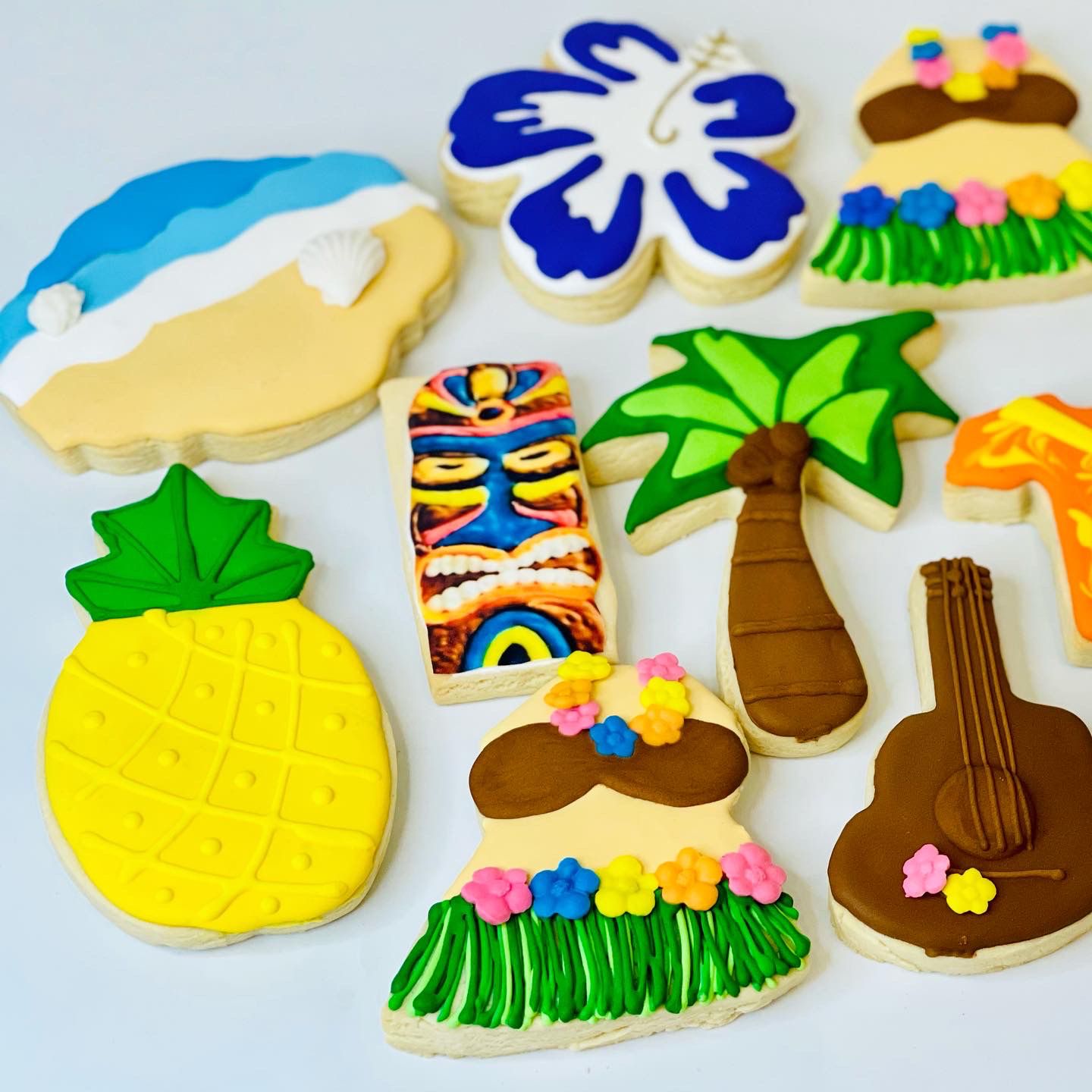 Hawaiian/Luau themed Sugar Cookies