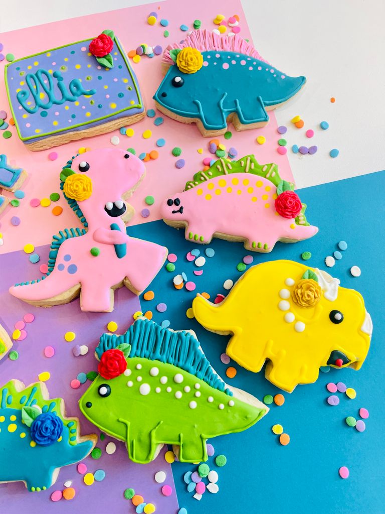 Dinosaur Birthday Cookie (2 Dozen)