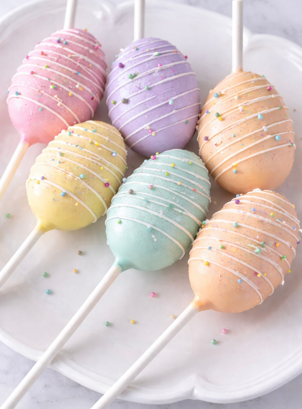 12 Pastel Easter Spring Cake Pops – Choose Your Flavor – Bunny Birthday & Holiday Treats, easter basket gifts, easter desserts 
