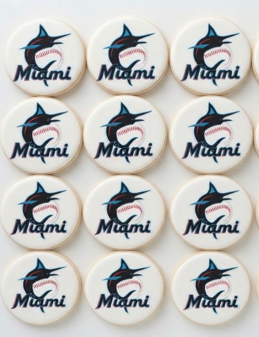 MLB Miami Marlins Cookies