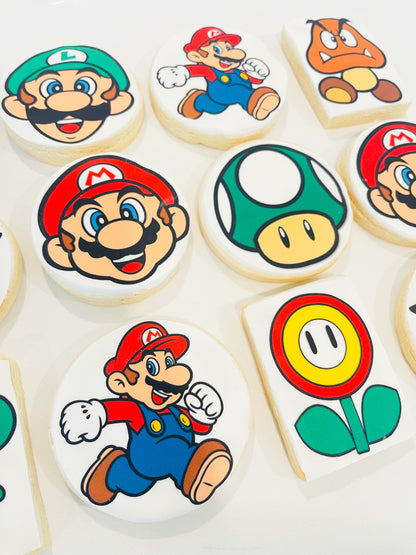 Super Mario Sugar Cookies