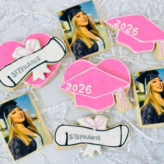 custom graduation photo cookies 2026 sugar cookies with edible image for party favors
graduation cookies with photo personalized sugar cookies Class of 2026 dessert table treats
handmade graduation cookies diplomas caps and photo cookies for graduation party set
edible photo cookies graduation themed sugar cookies custom printed image cookies
1 dozen graduation cookies with photo custom decorated sugar cookies for gifts and parties
Class of 2026 graduation cookies personalized edible image cookies handmade 