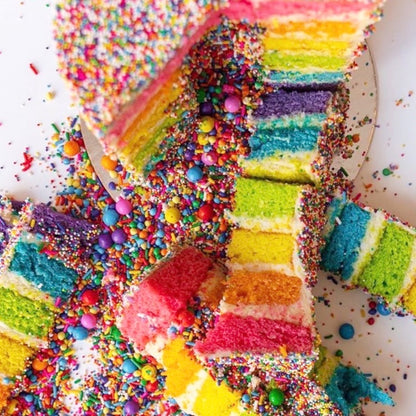 Sprinkle birthday cake