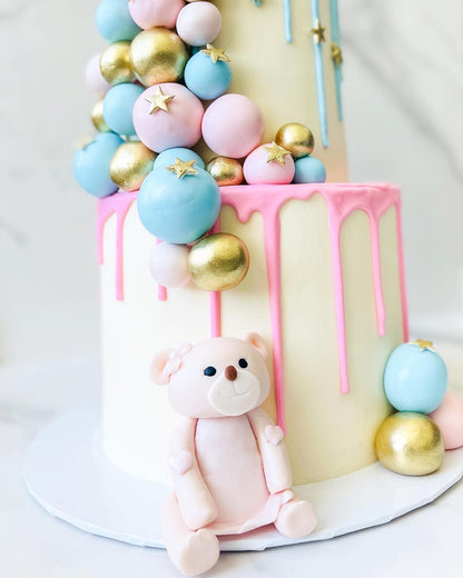 Gender Reveal Cake, Teddy Bear Cake