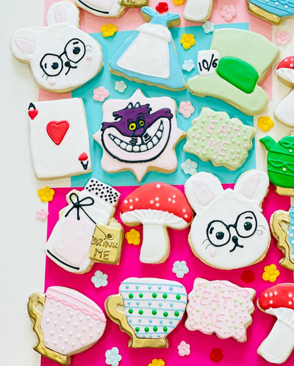 Alice In Wonderland Sugar Cookies (2 Dozens)