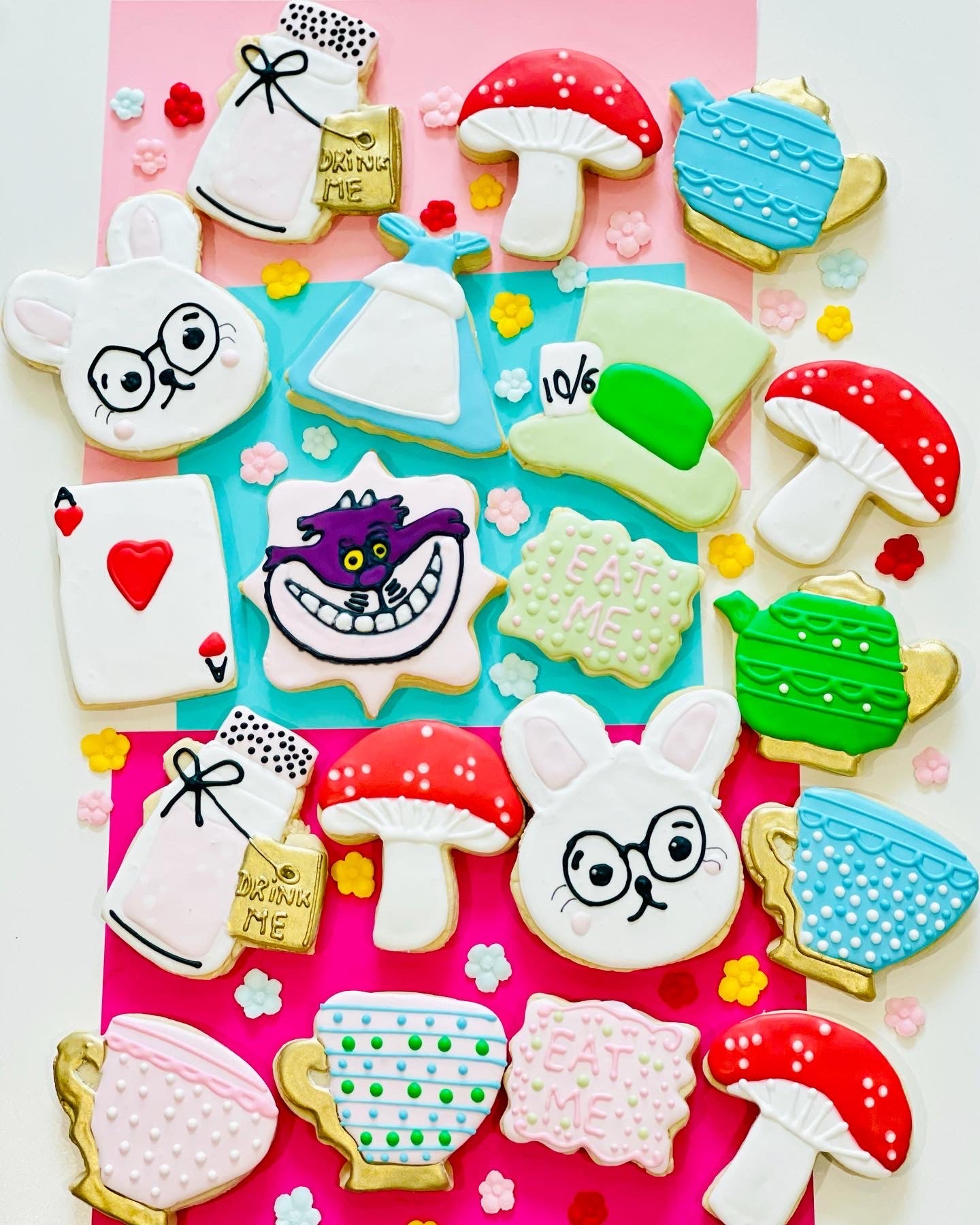 Alice In Wonderland Sugar Cookies (2 Dozens)