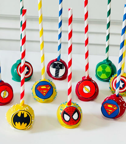 SuperHero Cake Pops