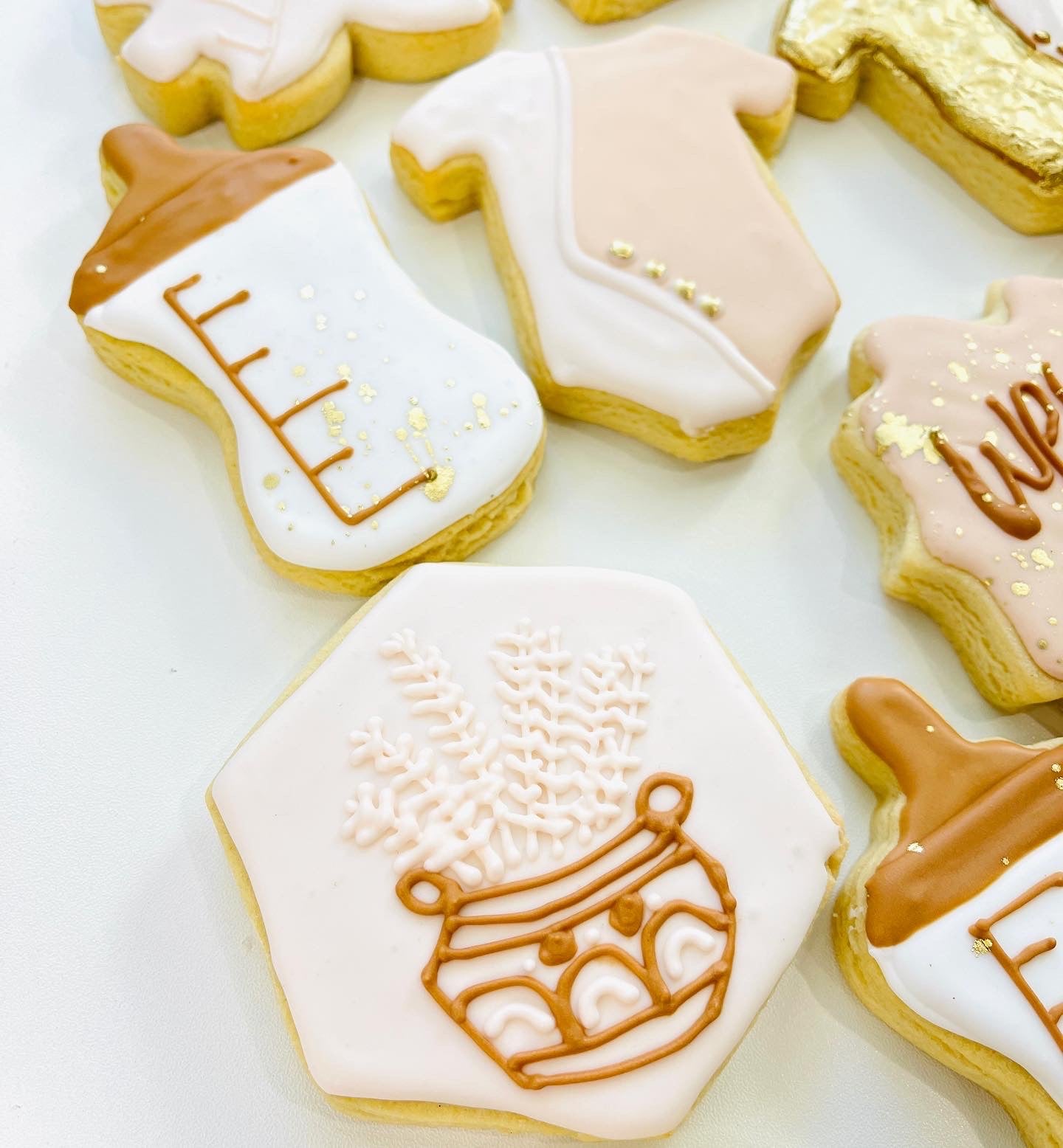 Boho Sugar Cookies, Neutral Boho Baby Shower Cookies