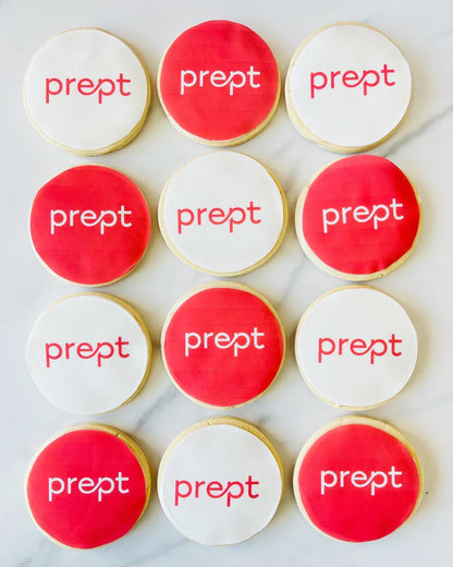 logo sugar cookies, branded cookies, corporate gift, fresno bakery