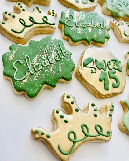 Quinceanera Sugar Cookies