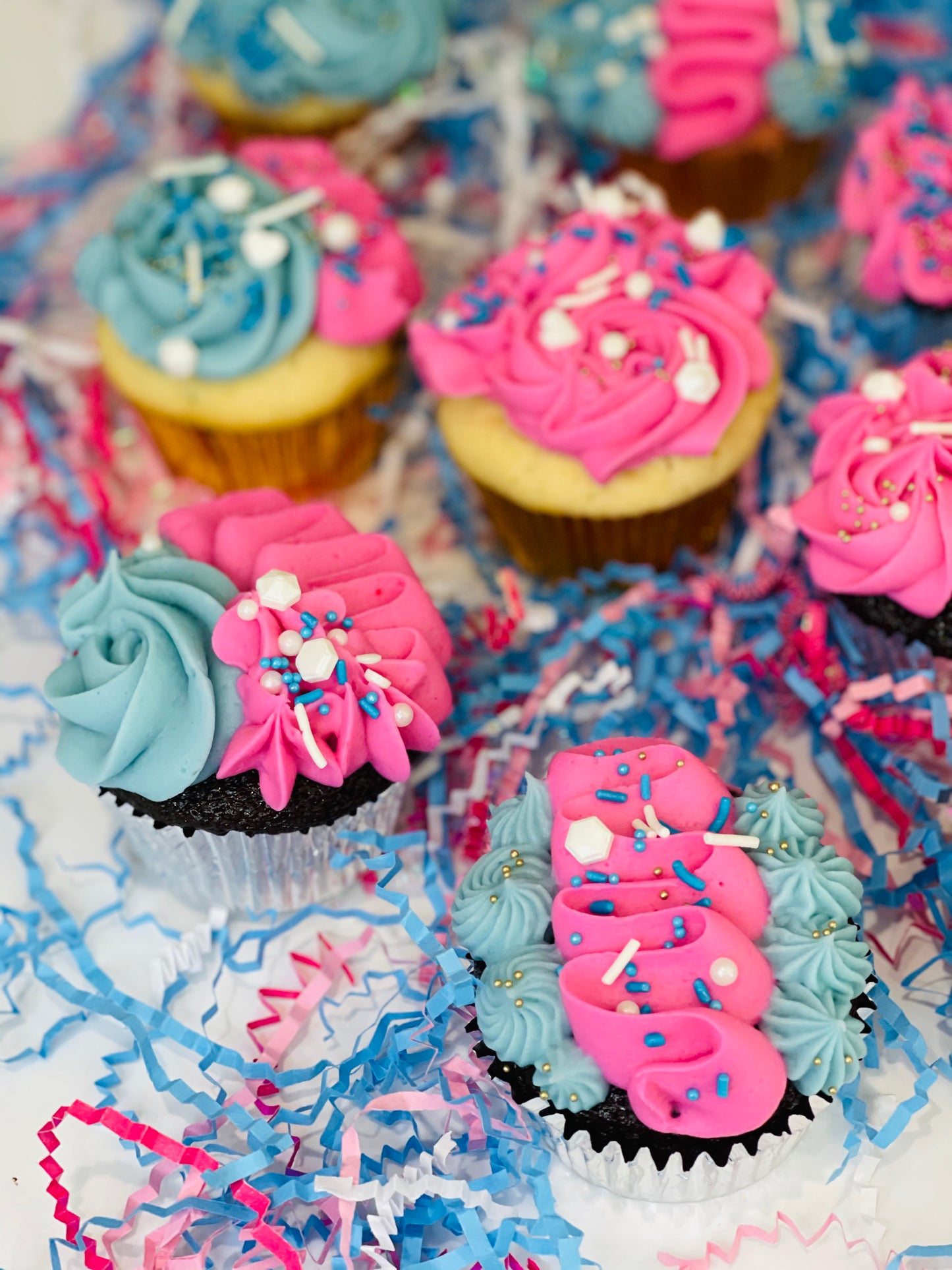Gender Reveal Cupcakes, cupcakes near me 