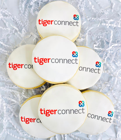 corporate branded sugar cookies, logo cookies, christmas logo sugar cookies, corporate gift, sugar cookies, custom logo cookies, gift. cookies for corporate. christmas logo gift.