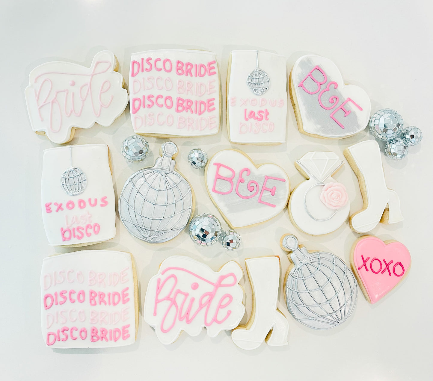 Bride's Last Disco Bachelorette Party Cookies