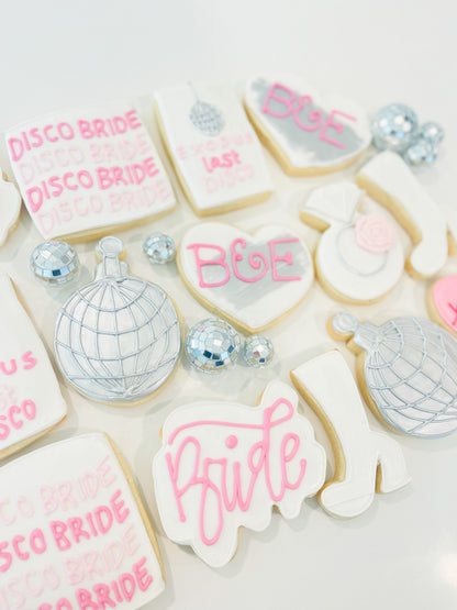 Bride's Last Disco Bachelorette Party Cookies