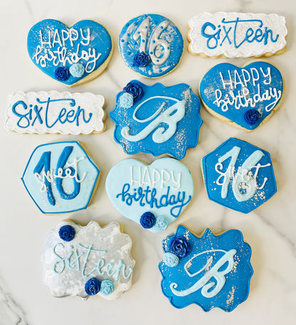 Sweet Sixteen Sugar Cookies