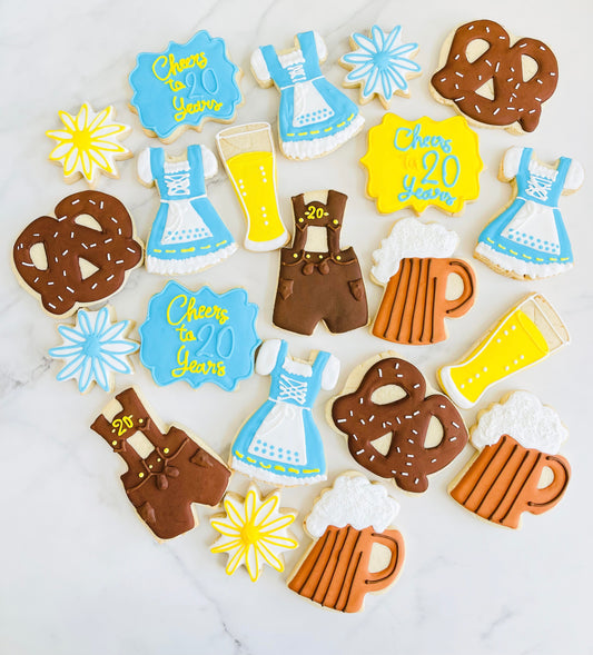 Oktoberfest themed Sugar cookies