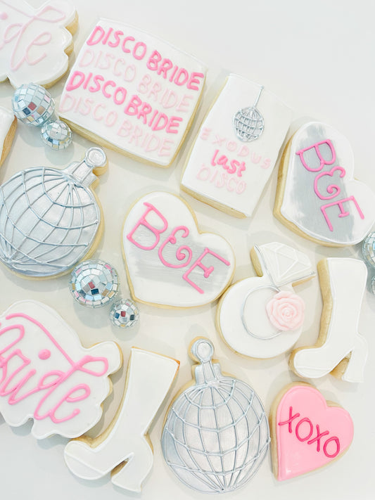 Bride's Last Disco Bachelorette Party Cookies