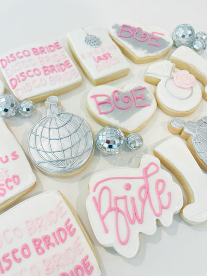 Bride's Last Disco Bachelorette Party Cookies