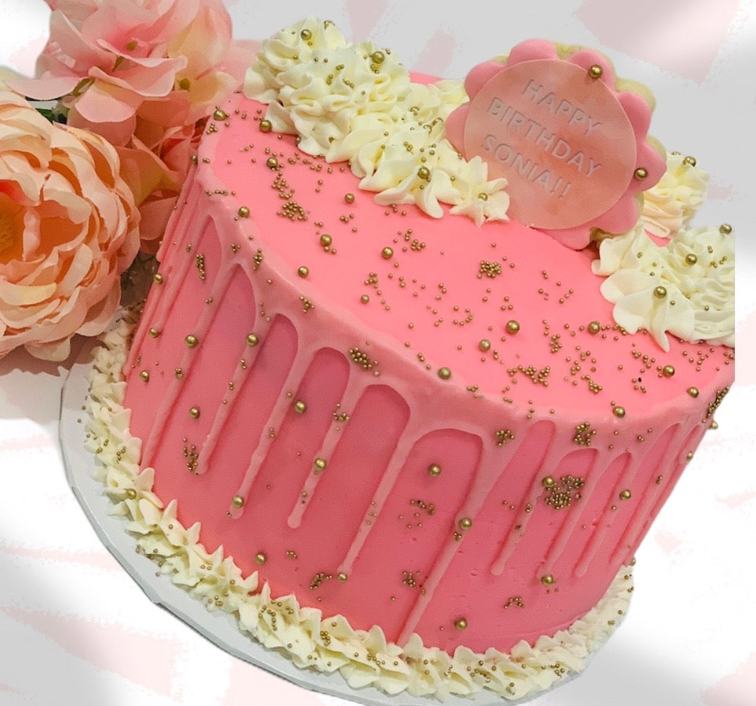 Drip Smash Cake