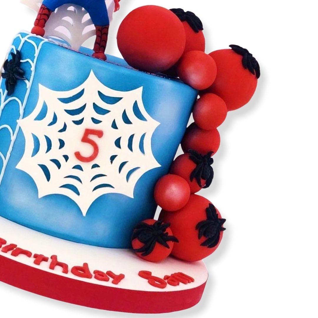 Spider man bday cake