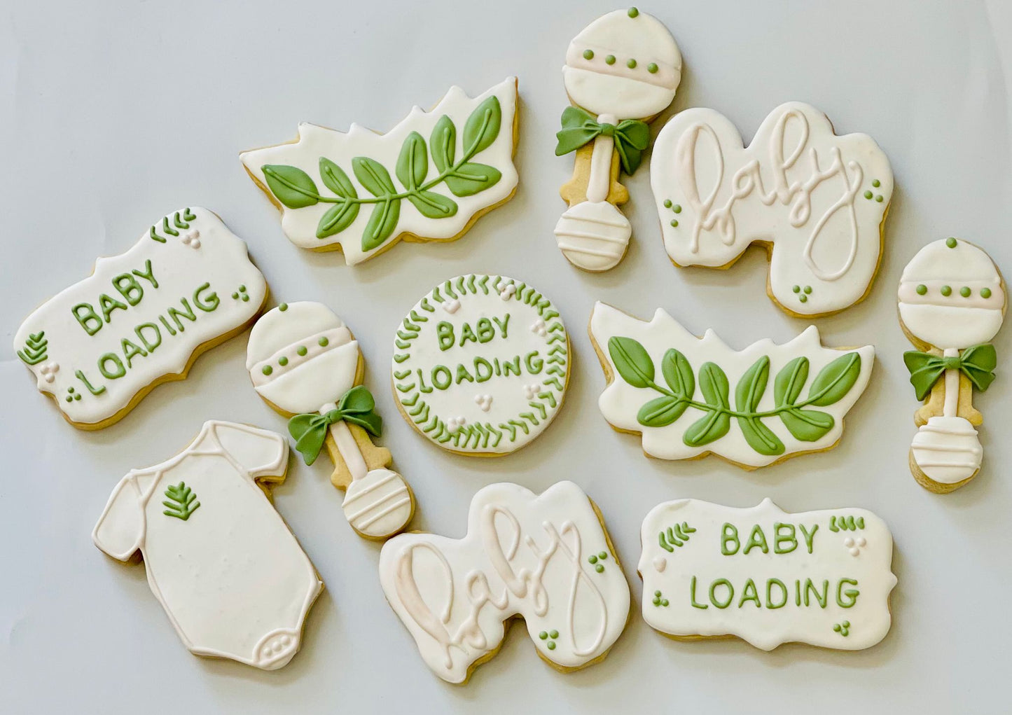 baby shower sugar cookies