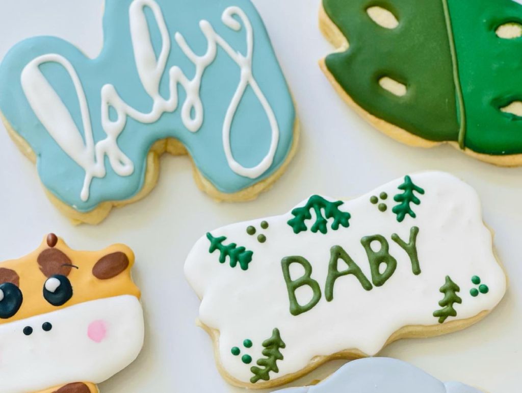 Safari theme Baby Shower Cookies (24 Cookies)