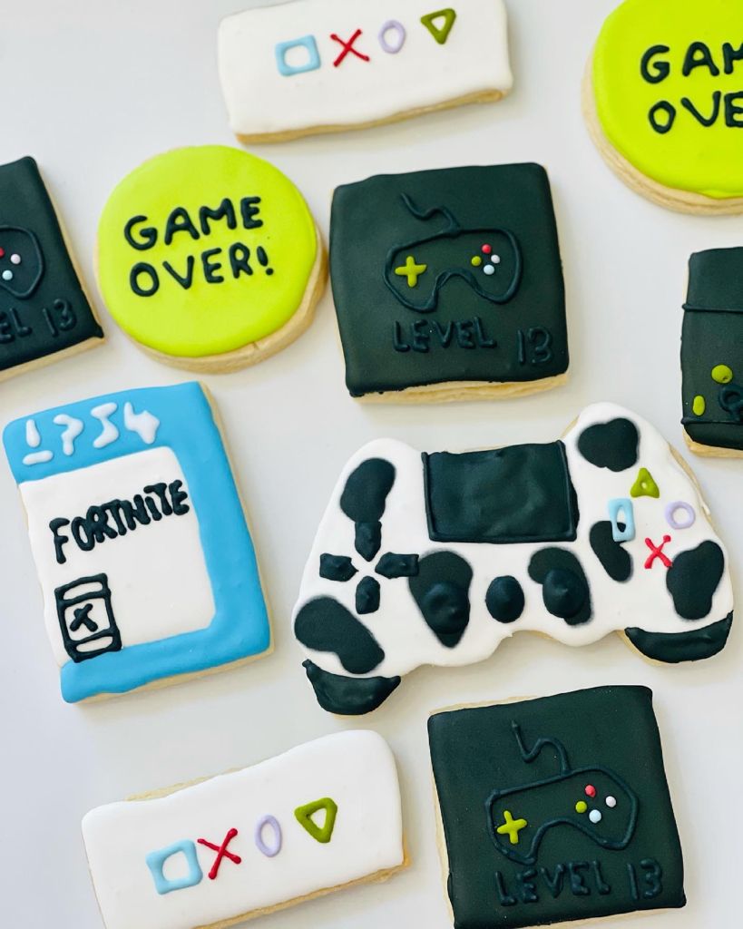 Fortnite Theme Sugar Cookies