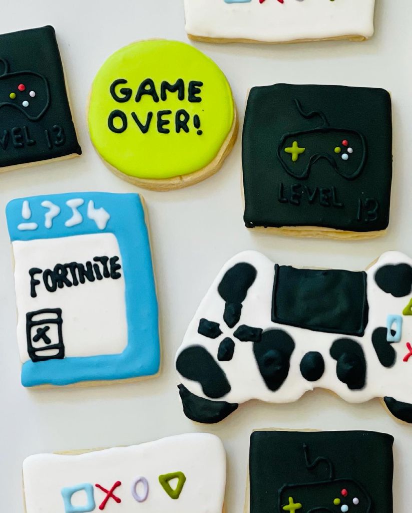 Fortnite Theme Sugar Cookies