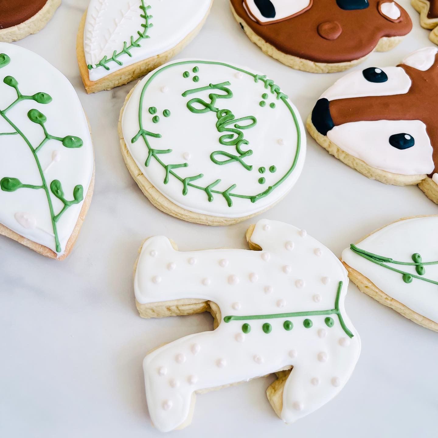 WOODLAND THEME SUGAR COOKIES, BABY SHOWER COOKIES