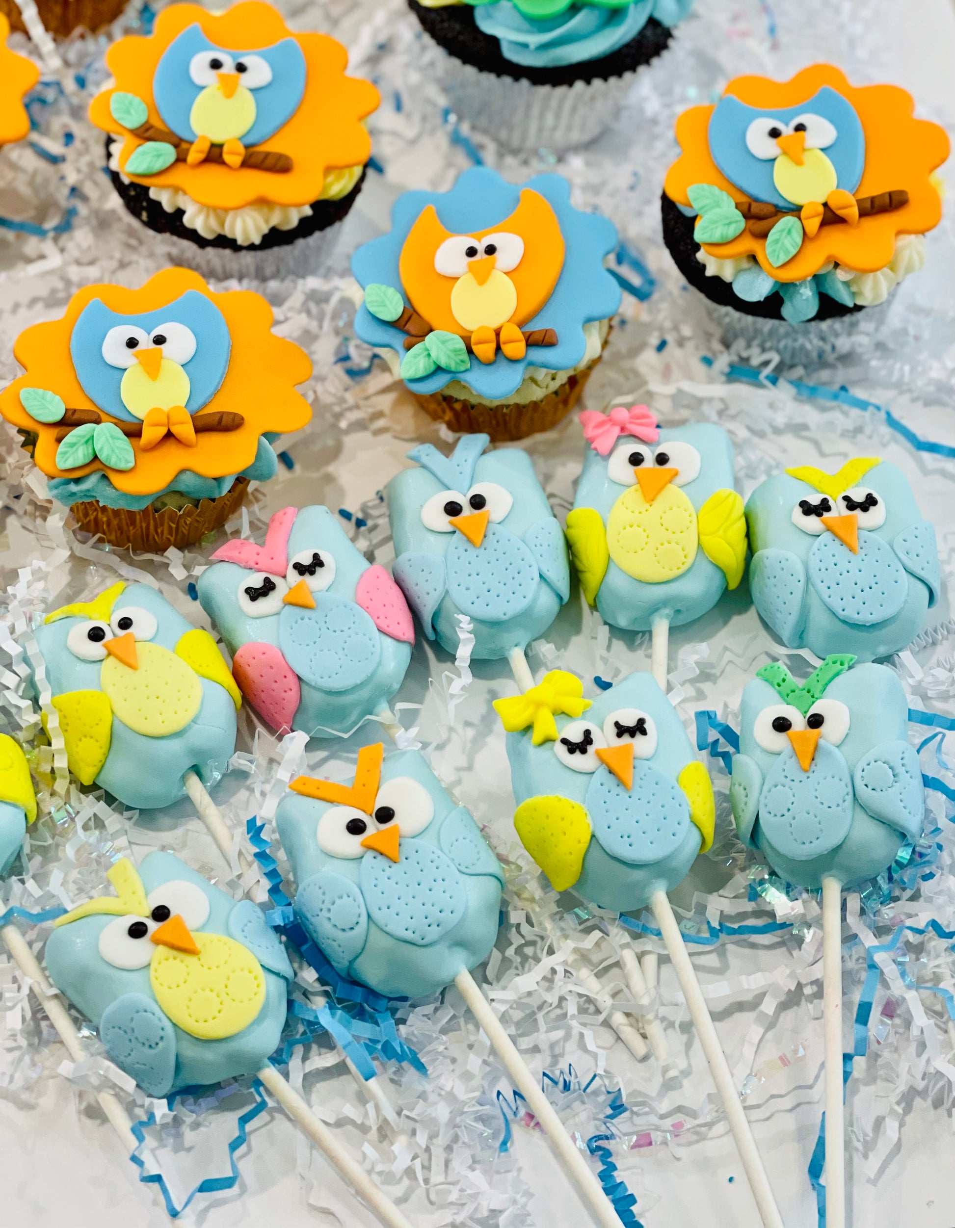 owl cake pops, owl theme desserts, owl cake, owl  treats