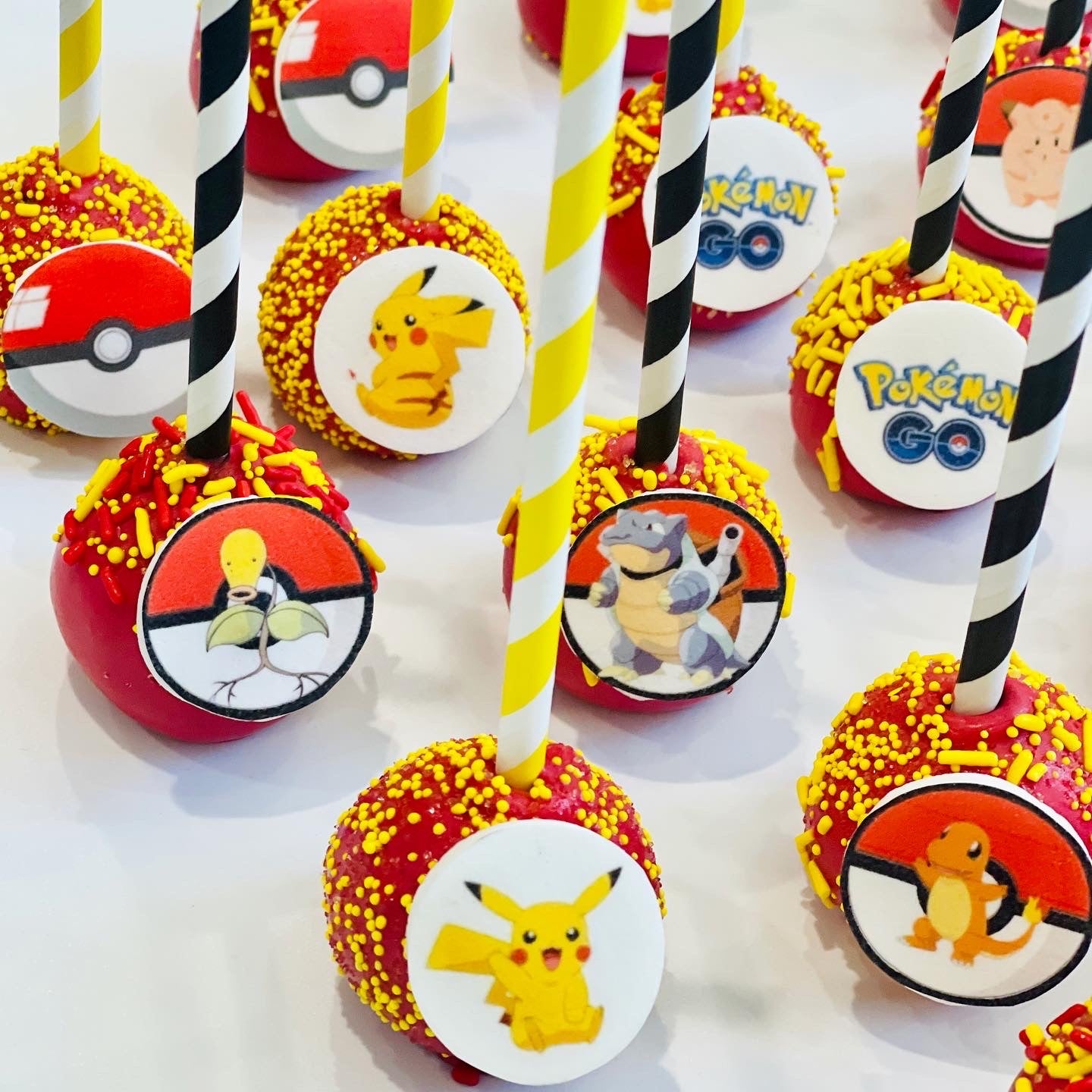 Pokemon cake pops