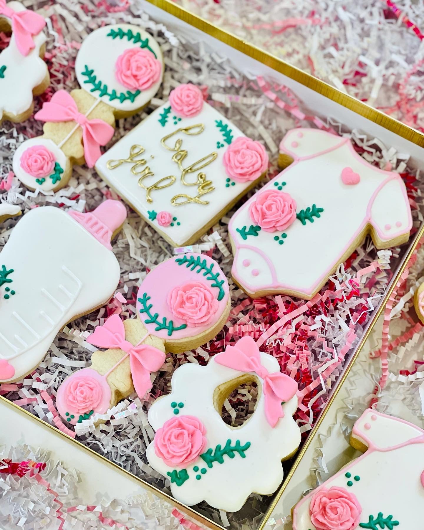 baby shower sugar cookies